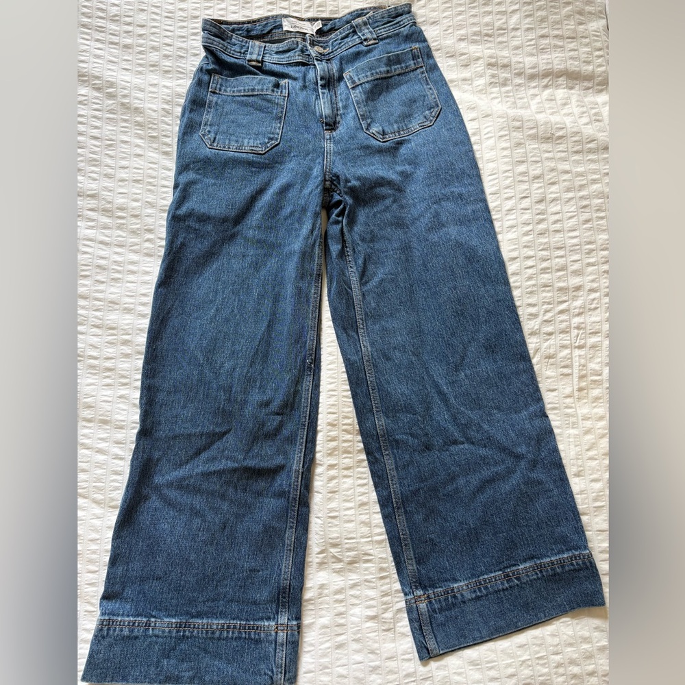 & Other Stories sailor jeans dark wash size 6
